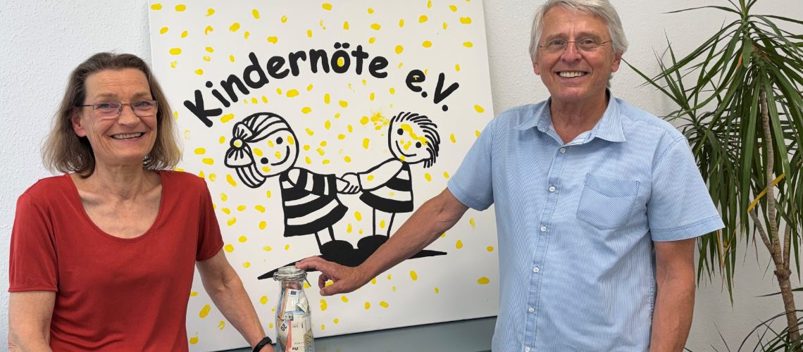 Wertvolle Flaschenpost für Kindernöte e.V.